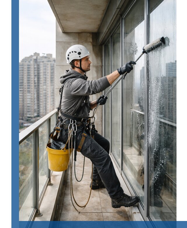 Профессиональная мойка балконного остекления в Нижнем Новгороде