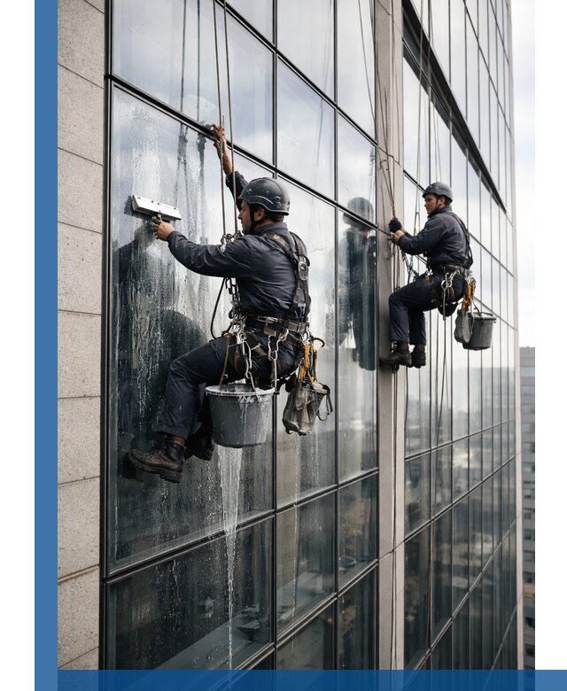 Профессиональная мойка стеклянных фасадов зданий в Нижнем Новгороде