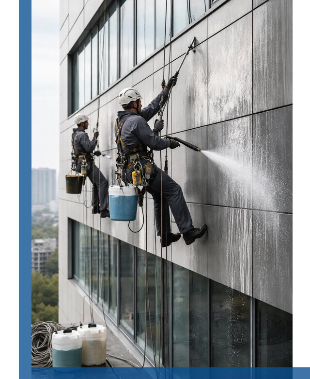 Профессиональная мойка вентилируемых фасадов в Нижнем Новгороде