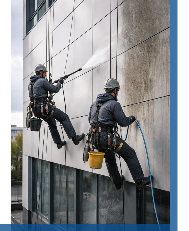 Мойка фасада из композита в Нижнем Новгороде по цене от 313 р. | ВЫСОТНИК-Ннн