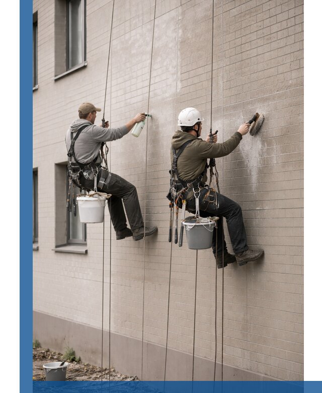 Удаление высолов с фасада зданий в Нижнем Новгороде без повреждений и следов