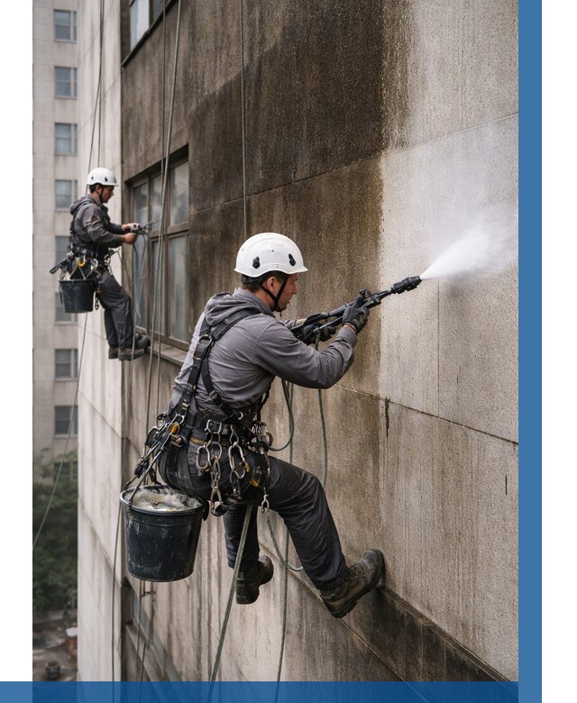 Очистка фасада от копоти в Нижнем Новгороде от 261 р. | ВЫСОТНИК-Ннн