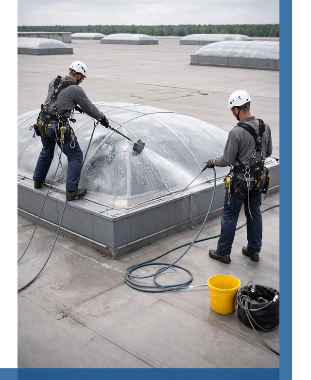 Мойка зенитных фонарей в Нижнем Новгороде, заказать от 4689 р. | ВЫСОТНИК-Ннн