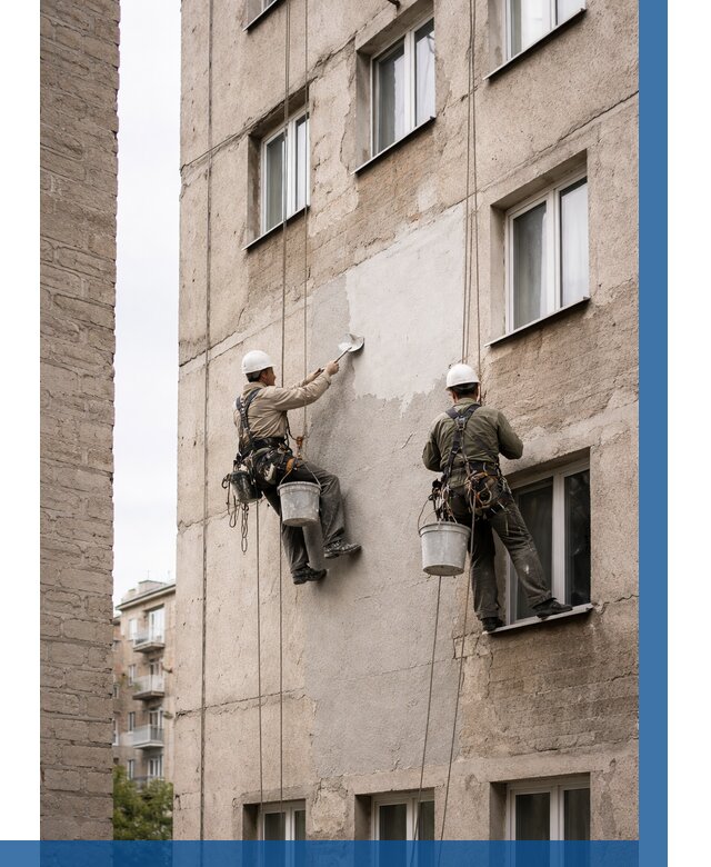 Косметический ремонт фасада в Нижнем Новгороде от 1146 р. | ВЫСОТНИК-Ннн