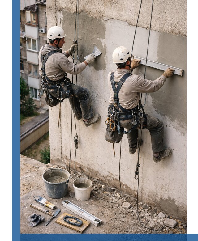 Комплексный ремонт штукатурного фасада с гарантией в Нижнем Новгороде