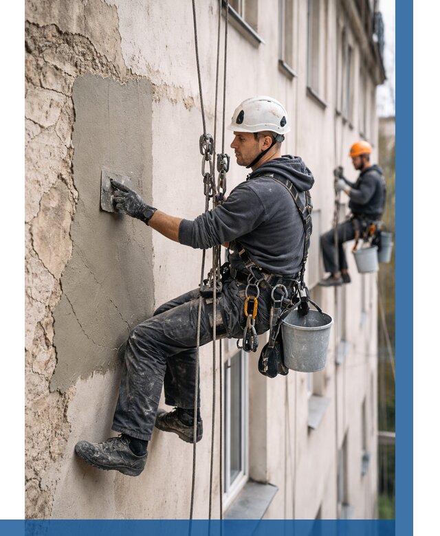 Восстановление штукатурки фасада в Нижнем Новгороде от 1251 р. | ВЫСОТНИК-Ннн