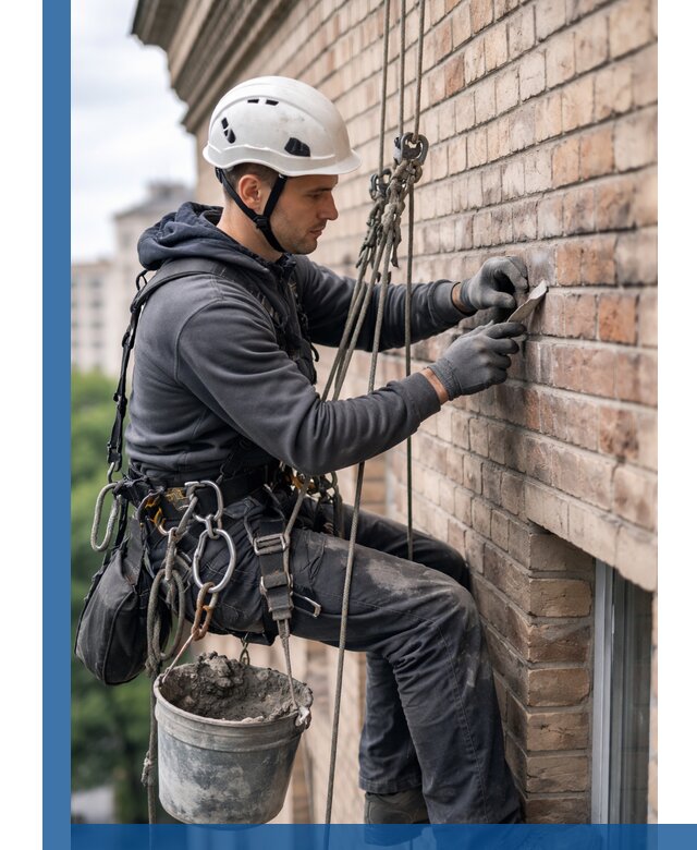 Качественный ремонт кирпичной кладки фасада в Нижнем Новгороде с гарантией