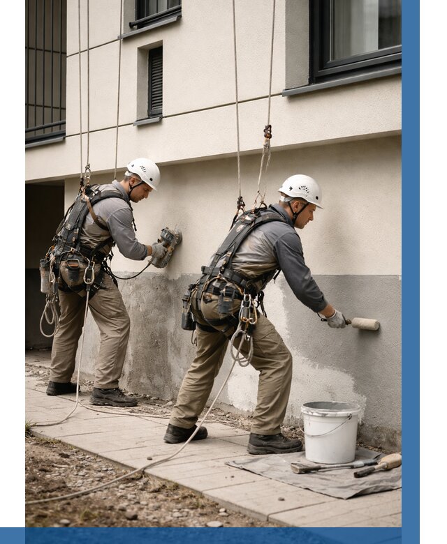 Окраска цоколя здания в Нижнем Новгороде от 469 р. под ключ | ВЫСОТНИК-Ннн