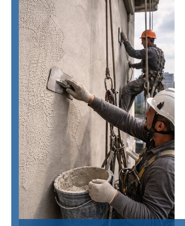 Декоративная штукатурка фасада с утеплением и защитой в Нижнем Новгороде