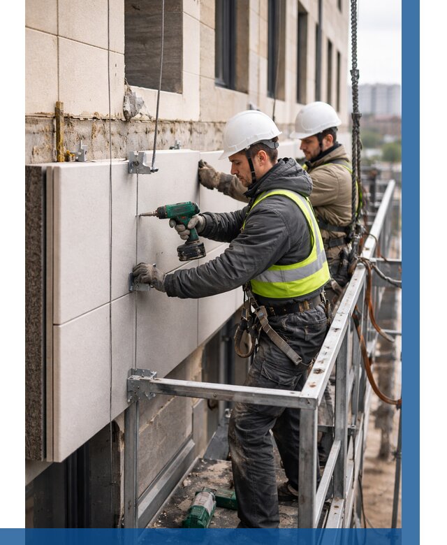 Монтаж фасадных термопанелей в Нижнем Новгороде от 1563 р. | ВЫСОТНИК-Ннн