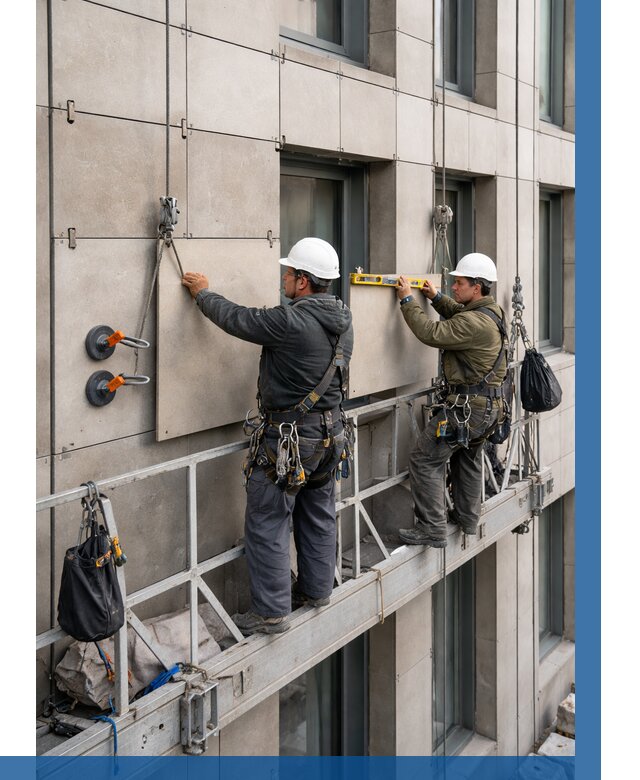 Монтаж керамогранита на фасад в Нижнем Новгороде от 2605 р. | ВЫСОТНИК-Ннн
