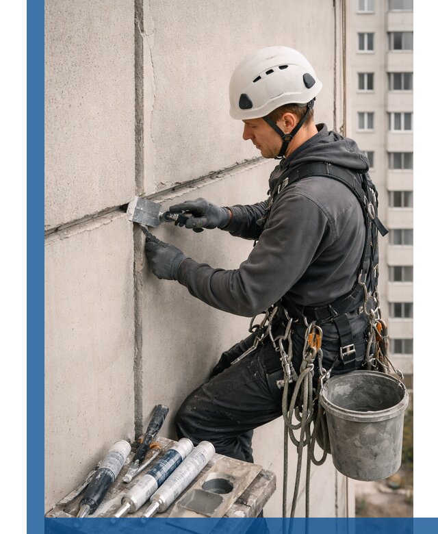 Ремонт межпанельных швов в Нижнем Новгороде герметизация и восстановление