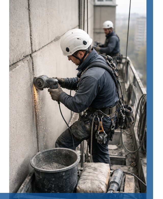 Штробление межпанельных швов в Нижнем Новгороде от 1251 р. | ВЫСОТНИК-Ннн