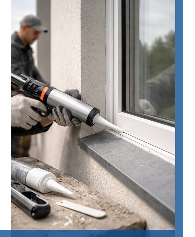 Герметизация монтажных швов окон в Нижнем Новгороде от 677 р. | ВЫСОТНИК-Ннн