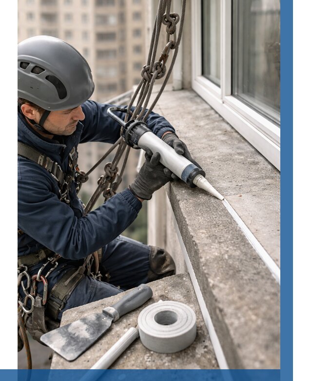 Герметизация балконного козырька в Нижнем Новгороде от 4689 р. | ВЫСОТНИК-Ннн