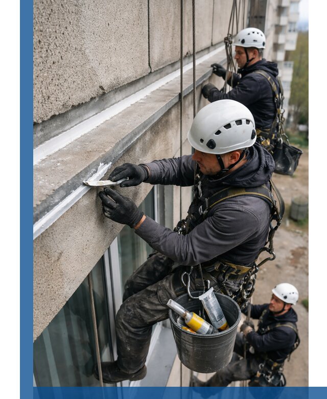 Герметизация примыкания балкона в Нижнем Новгороде под ключ с гарантией