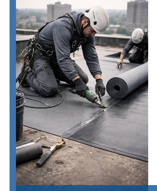 Ремонт мягкой кровли в Нижнем Новгороде с выездом промальпинистов