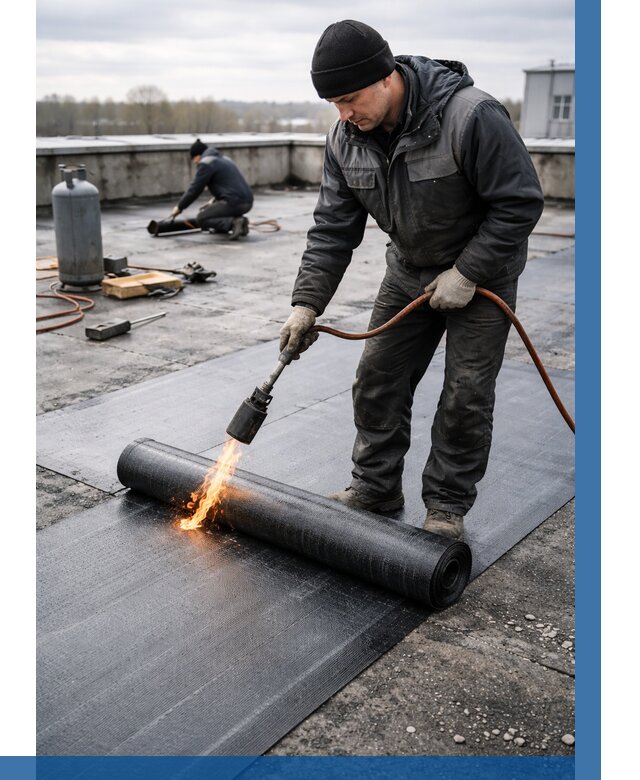 Ремонт наплавляемой кровли в Нижнем Новгороде от 729 р. | ВЫСОТНИК-Ннн