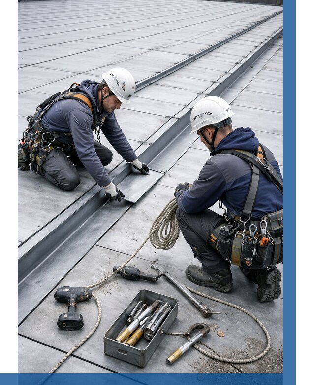 Ремонт фальцевой кровли в Нижнем Новгороде от 729 р. | ВЫСОТНИК-Ннн