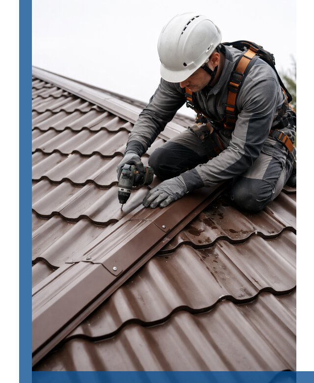 Ремонт металлочерепицы на крыше в Нижнем Новгороде профессионально