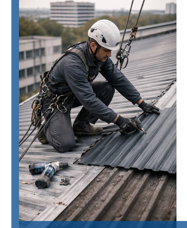 Ремонт профнастила на кровле в Нижнем Новгороде, работы под ключ