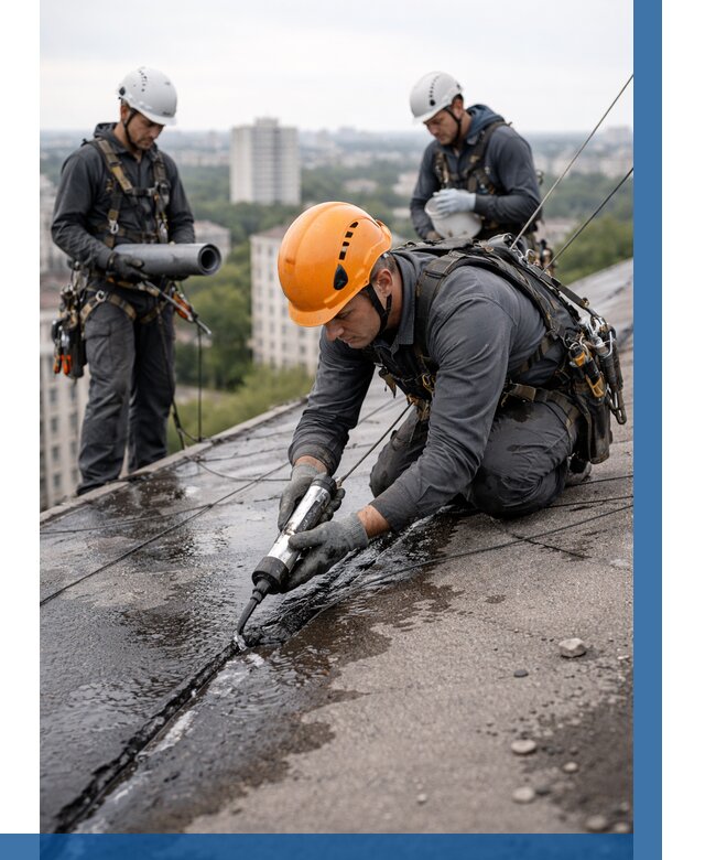 Устранение протечек кровли в Нижнем Новгороде от 12505 р. | ВЫСОТНИК-Ннн