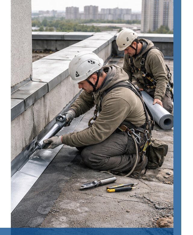 Ремонт кровельных примыканий в Нижнем Новгороде от 1251 р. | ВЫСОТНИК-Ннн