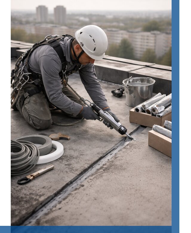 Герметизация швов кровли в Нижнем Новгороде от 469 р./м2 | ВЫСОТНИК-Ннн