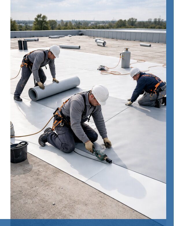 Монтаж мембранной кровли под ключ в Нижнем Новгороде от 1251 р. | ВЫСОТНИК-Ннн