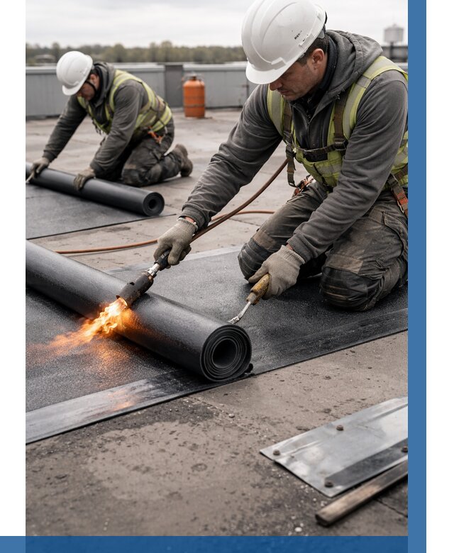 Монтаж наплавляемой кровли в Нижнем Новгороде от 886 р. — ВЫСОТНИК-Ннн