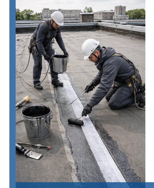 Гидроизоляция кровли мастикой в Нижнем Новгороде надежная защита