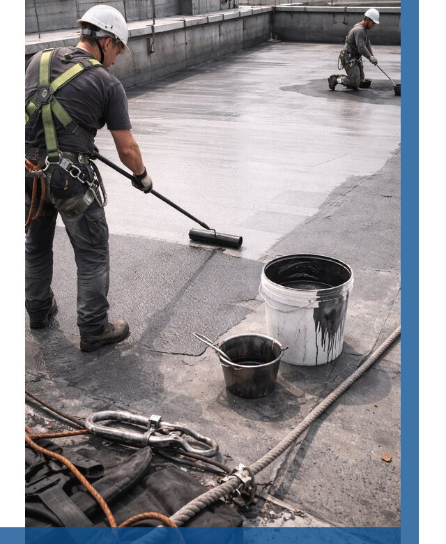 Гидроизоляция кровли жидкой резиной в Нижнем Новгороде от 521 р. | ВЫСОТНИК-Ннн