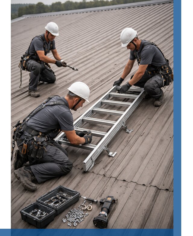 Монтаж кровельной лестницы в Нижнем Новгороде от 4689 р. | ВЫСОТНИК-Ннн