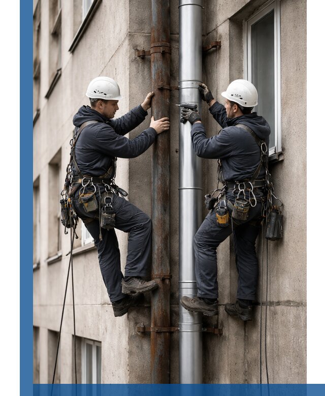 Замена водосточных труб в Нижнем Новгороде: монтаж и демонтаж под ключ