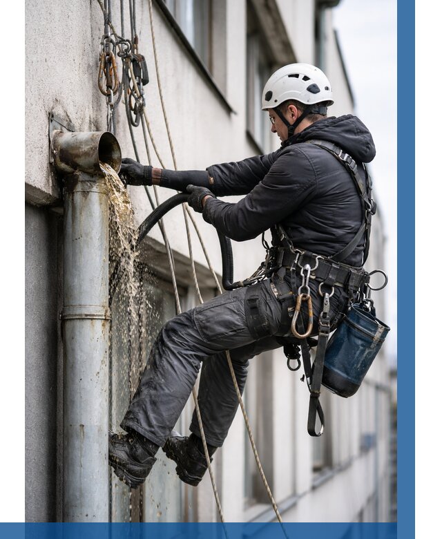 Прочистка водосточных труб в Нижнем Новгороде от 3647 р. | ВЫСОТНИК-Ннн