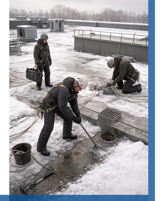 Абонентское обслуживание кровли зимой в Нижнем Новгороде от 8337 р. | ВЫСОТНИК-Ннн