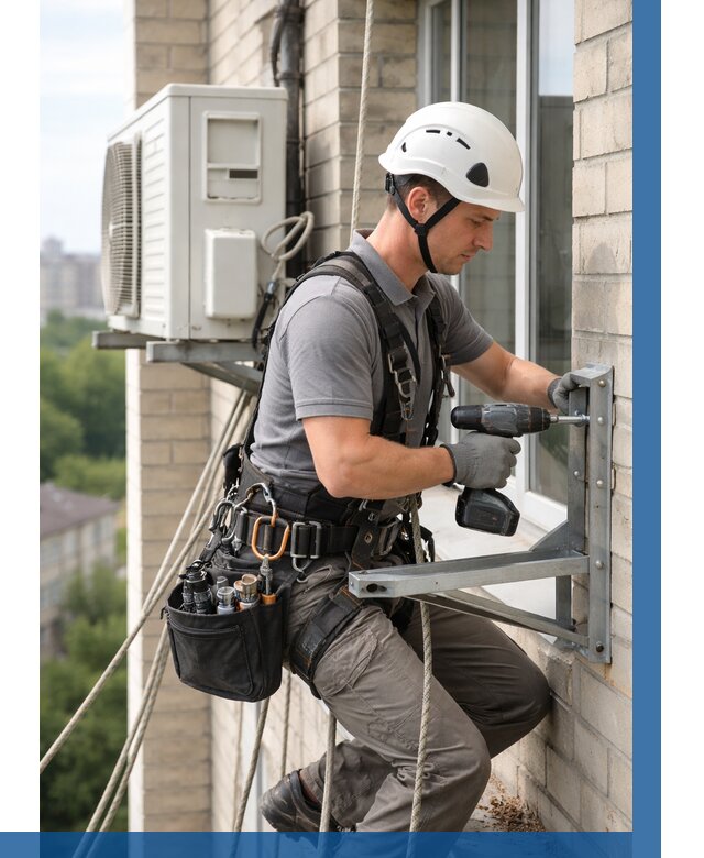 Установка кронштейнов кондиционера в Нижнем Новгороде от 3647 р. | ВЫСОТНИК-Ннн