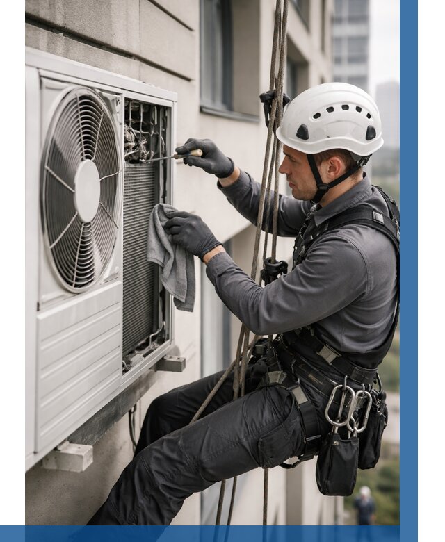 Обслуживание внешнего блока кондиционера в Нижнем Новгороде от 2814 р.ВЫСОТНИК-Ннн