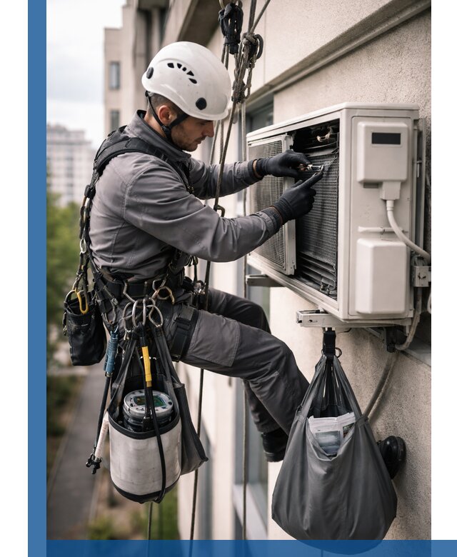 Обслуживание внешнего блока кондиционера в Нижнем Новгороде профессионально