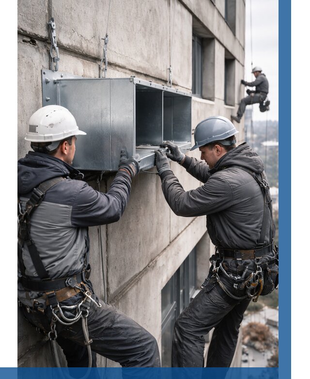 Монтаж вентиляционных коробов в Нижнем Новгороде от 3126 р. | ВЫСОТНИК-Ннн