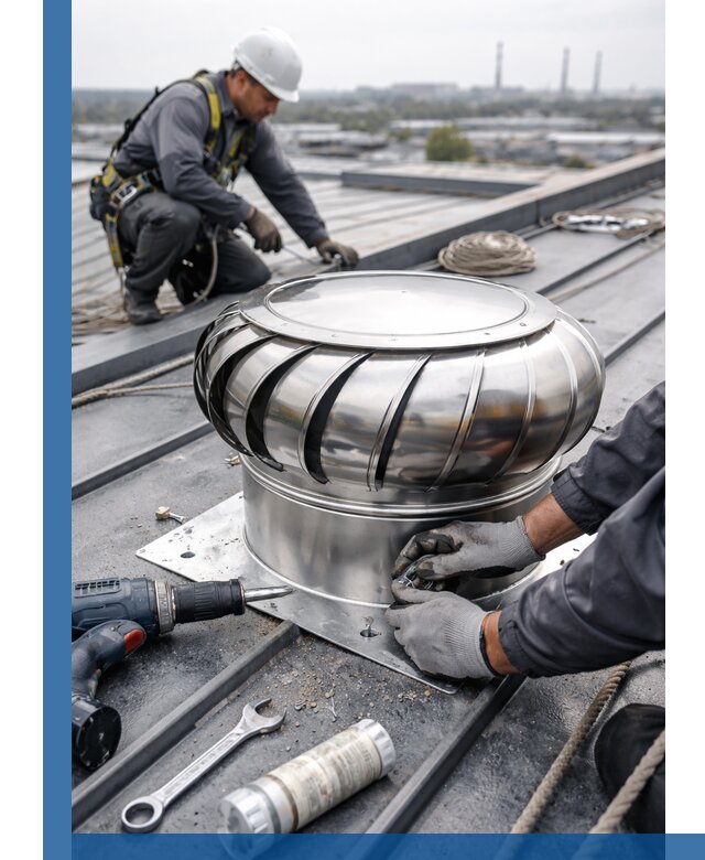 Установка дефлекторов на кровле в Нижнем Новгороде профессионально