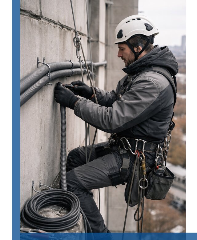 Профессиональный монтаж гофры для кабеля в Нижнем Новгороде с гарантией