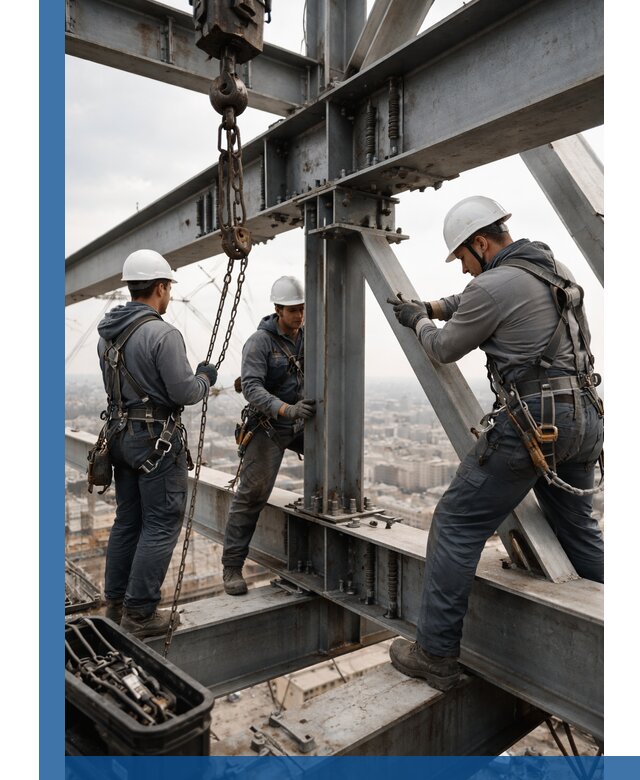 Профессиональный монтаж металлоконструкций на высоте в Нижнем Новгороде