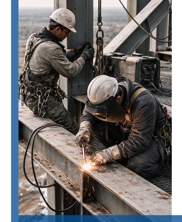 Высотные сварочные работы в Нижнем Новгороде для промышленных объектов