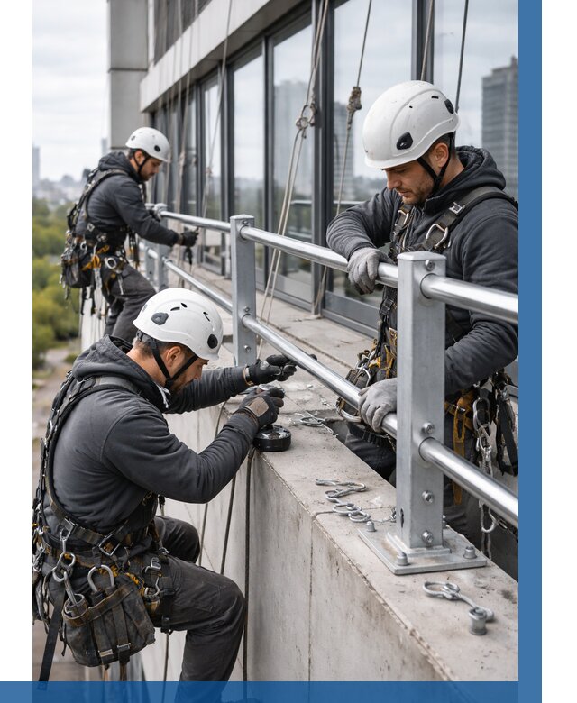 Монтаж ограждений на высоте в Нижнем Новгороде, от 1251 р. | ВЫСОТНИК-Ннн