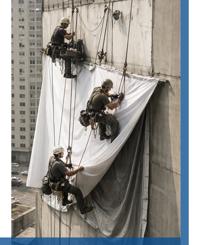 Замена баннерного полотна в Нижнем Новгороде от 6774 р. | ВЫСОТНИК-Ннн—заказать