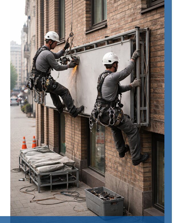 Демонтаж рекламной вывески в Нижнем Новгороде от 6774 р. | ВЫСОТНИК-Ннн