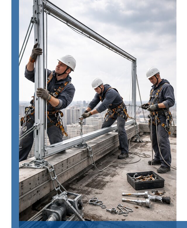 Монтаж крышных рекламных конструкций под ключ в Нижнем Новгороде