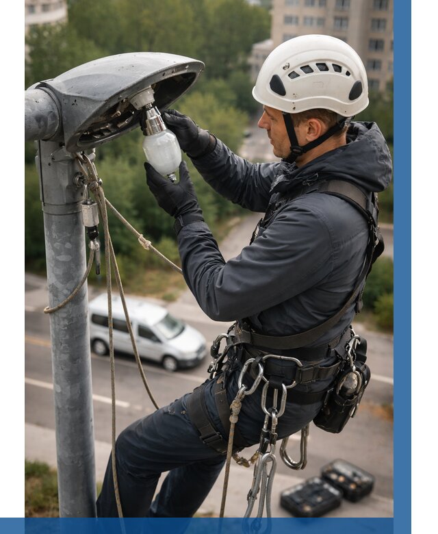 Замена ламп на высоте в Нижнем Новгороде от 2605 р. | ВЫСОТНИК-Ннн
