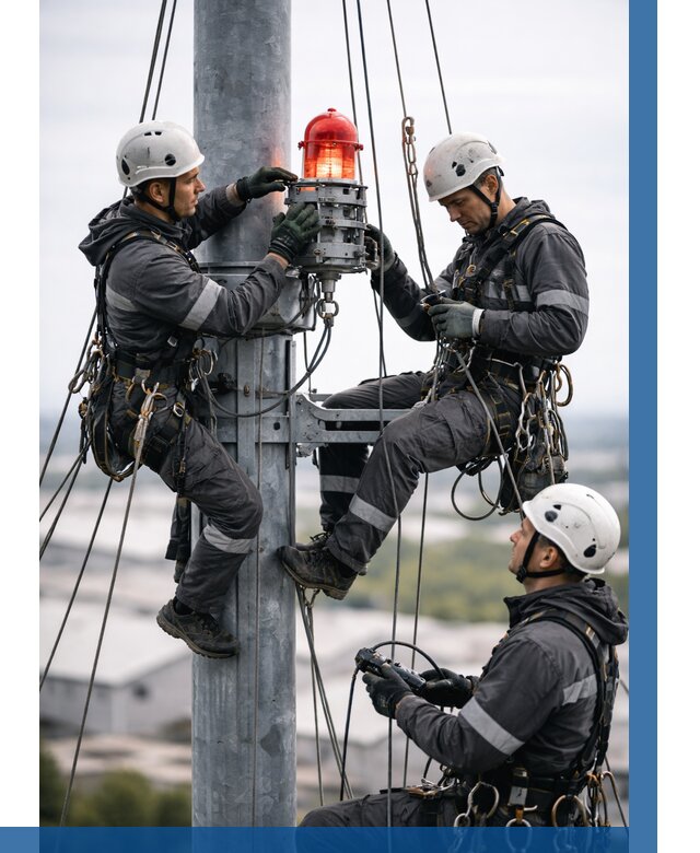 Монтаж заградительных огней в Нижнем Новгороде от 8858 р. | ВЫСОТНИК-Ннн